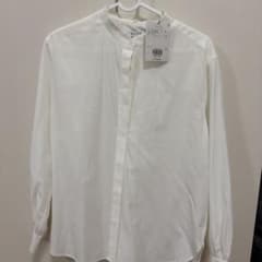 新品　PLST ホワイト 長袖シャツ Sのサムネイル