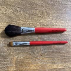 shu uemura 日本製メイクブラシ 2本セット