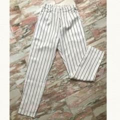 【送料込】新品未使用／ストライプ パンツ(M)のサムネイル