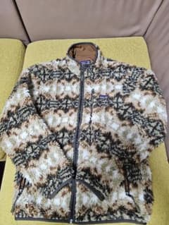Patagonia レトロXカーディガン　柄　ブラウン　フリースジャケットのサムネイル