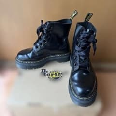 Dr. Martens モリー　レザーブーツ　6ホール　厚底24cm