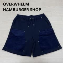 OVERWHELM HAMBURGER SHOP　ハーフパンツ OVERWHELM HAMBURGER SHOP ハーフパンツ - メルカリ