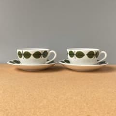 美品 グスタフスベリ ベルサ ヴィンテージ 北欧食器 カップ＆ソーサー