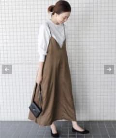 SLOBE IENA　クチュールスウェードライクキャミワンピースのサムネイル