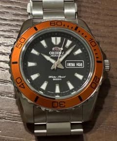 廃盤 希少 オレンジベゼル ORIENT MAKO 自動巻き ダイバーズウォッチ 美品 ORIENT オリエント 自動巻き 腕時計 マコXL オレンジベゼル
