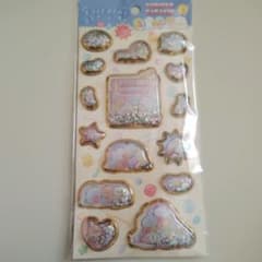 Brand new, unused Sumikko Gurashi sparkly puffy air seals　Shaka Shaka seal