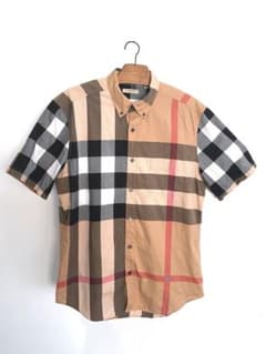 【最終値下げ】BURBERRY BRITチェックシャツ 半袖シャツ ノバチェックのサムネイル
