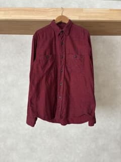 Engineered Garments 長袖シャツ レッド ブラック Mのサムネイル