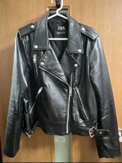 ZARA ダブルライダースジャケットのサムネイル
