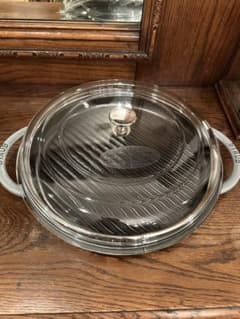専用 ストウブ グリルパン30cm ガラス蓋付き ステーキ キャンプ STAUB