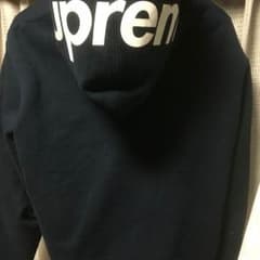 Supreme ZIP LOGO HOOD NAVY サイズMのサムネイル