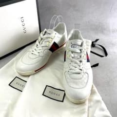 GUCCI グッチ レザースニーカー シェリーライン 26㎝ GUCCI グッチ GG柄 レザースニーカー シェリーライン 8G 27cm - メルカリ