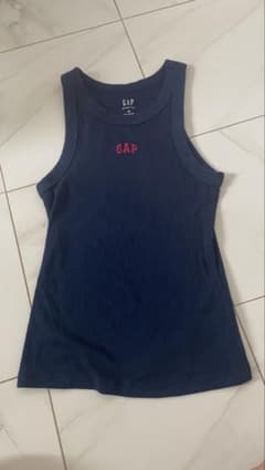 GAP ギャップ ノースリーブ リブタンクトップ ネイビー XSのサムネイル