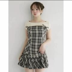 あ*か様 Karen check mini dress andmary Karen check mini dress - メルカリ