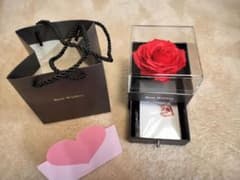 プリザーブドフラワー 薔薇 ネックレス ギフトボックスのサムネイル