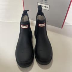 【MIUさま専用】HUNTER ブラック ショートレインブーツのサムネイル