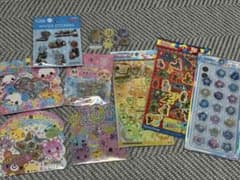 キャラクターシール　まとめ売り　おはじき　ミニちゅるシール　ウォーターシール