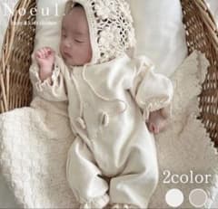 期間限定値下げciel de bebe monbebe ロンパースS ボンネット - メルカリ