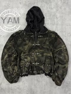 GOJOYJINNI カモフラージュ ボンバージャケット 中綿入り 厚手 - メルカリ