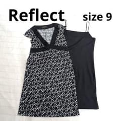 240 ○ ① Reflect 기하학 무늬 드레스와 슬립 드레스 세트 9