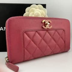 希少✨良品✨シャネル 長財布 マドモアゼル ココマーク マトラッセ 