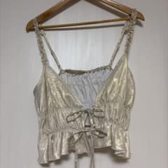 RETRO GIRLゴールド シャイニー ビスチェのサムネイル