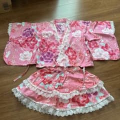 arisana 浴衣ドレス 110 ピンク 花柄のサムネイル