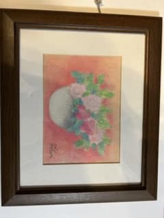 CHISA TATSUMI 絵画 額装 花のサムネイル