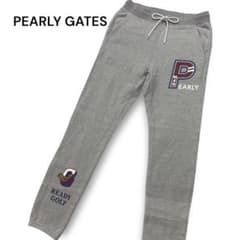 値下げ！PEARLY GATESパーリーゲイツ 裏ボアダンボール防寒パンツ 美品 パーリーゲイツ タンデム裏毛 ジョガーパンツ ロゴ 近年モデル