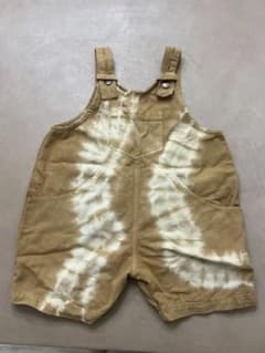 THE SIMPLE FOLK タイダイ柄ショートオーバーオール 2-3歳用。 - 4