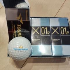 2 x 3 Golf Balls Case w/ Bridgestone Vietnam Airlines Cargo Logo