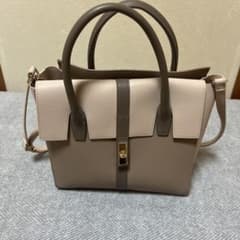2WAY ショルダーバッグ バイカラー ハンドバッグのサムネイル