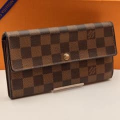 鑑定済み】ルイヴィトン✨長財布 10枚✨ポルトフォイユサラ✨ダミエ