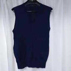 【期限限定出品】未使用　CHRISTIAN ORANI ネイビー ベスト Lのサムネイル
