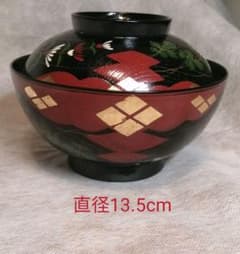 秀衡塗　椀1客　蓋付き　漆器　木製のサムネイル