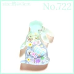 No.722 レジン ヘアゴム マグネット ピンバッジ うさぎハート - メルカリ