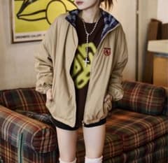 セール。2wayリバーシブルチェックジャケットのサムネイル