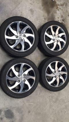 日産 純正 アルミ セット 165/55/R14 4.5J パレット ルークスのサムネイル