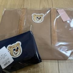 新品】フェイラー オールドテディ ワッペントートバッグ ベージュ 【新品】フェイラー オールドテディ ワッペントートバッグベージュポーチセット