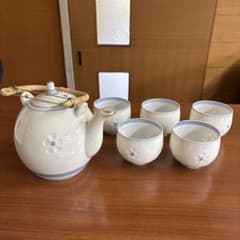 茶器セット 急須 湯呑み 5客 花柄のサムネイル