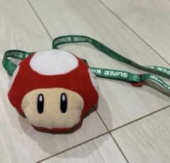 マリオ キノコ型ぬいぐるみ ストラップ付きのサムネイル