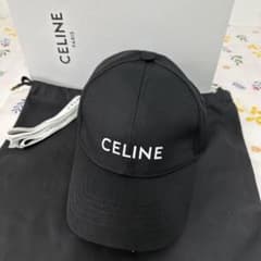 美品 CELINE ベースボールキャップ ブラック Mサイズ 極美品 CELINE セリーヌ ベースボールキャップ ブラック - メルカリ