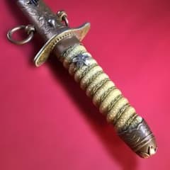 真田藩 松代造リ 短刀 小柄 笄 江戸時代 刃穂在銘 S6 | Einkaufen bei