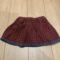 familiar スカート 80サイズ 赤・緑チェックのサムネイル
