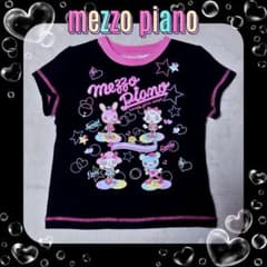 ❤メゾピアノ❤ミミポポ✨みみぽぽ✨ロック✨平成レトロ✨Tシャツ✨黒