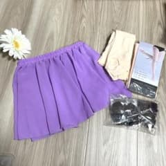 バレエ用品セット スカート タイツ シニヨンネットのサムネイル