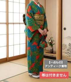 一点もの】アンティーク着物 昭和レトロ 大正ロマン - メルカリ