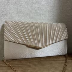 【美品‼️】パーティバック ショルダーバッグ シャンパンゴールド 結婚式のサムネイル