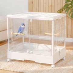 鳥かご ペットケージ ホワイト 飛び散り防止 | Mercari