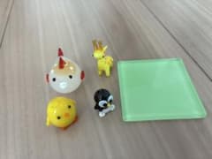 ガラス工芸　置物　ひよこ　ふぐ　きりん　ペンギン　黒壁